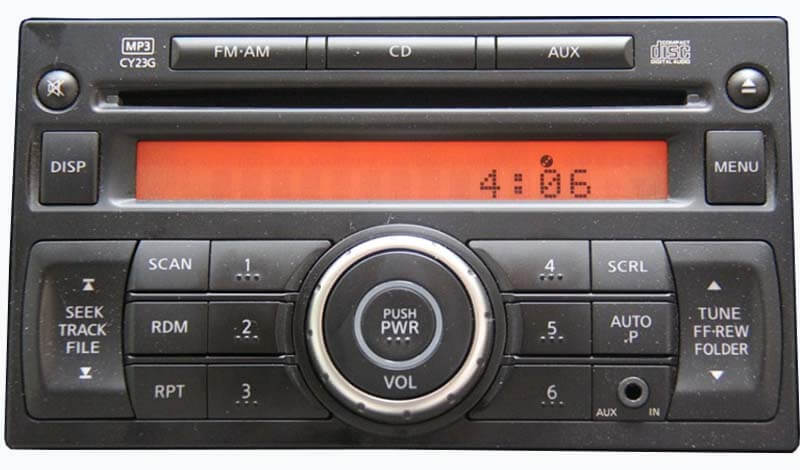 Nissan Note Clarion radio code